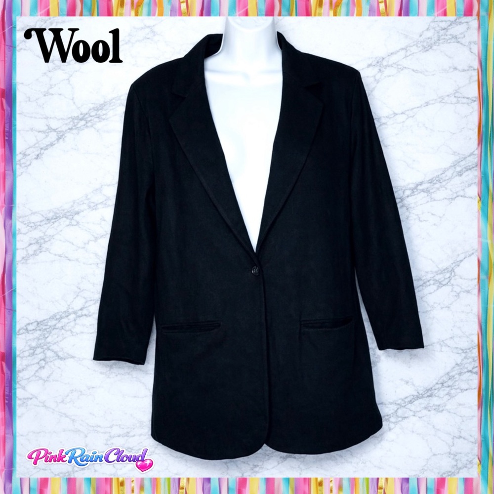 Radcliffe Sag Harbor 80s Black Wool Classic Blazer Women’s 10